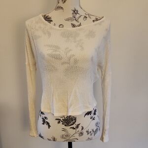 Alya Cream Long Sleeve Women's Top